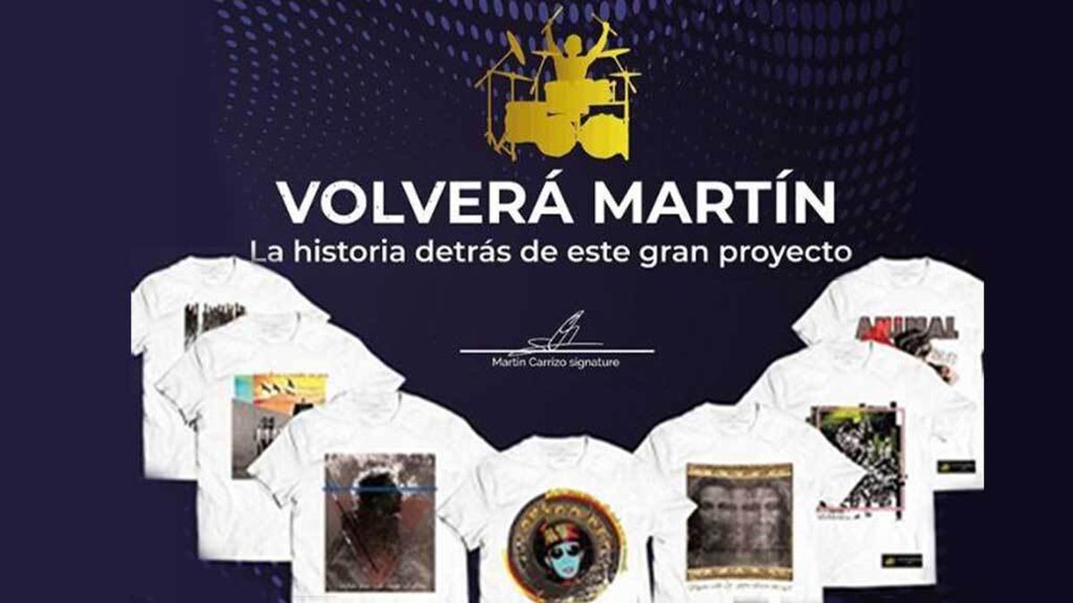 #VolveráMartín: la campaña solidaria para ayudar a Martín Carrizo, el ex baterista de Gustavo Cerati y El Indio Solari que padece ELA
