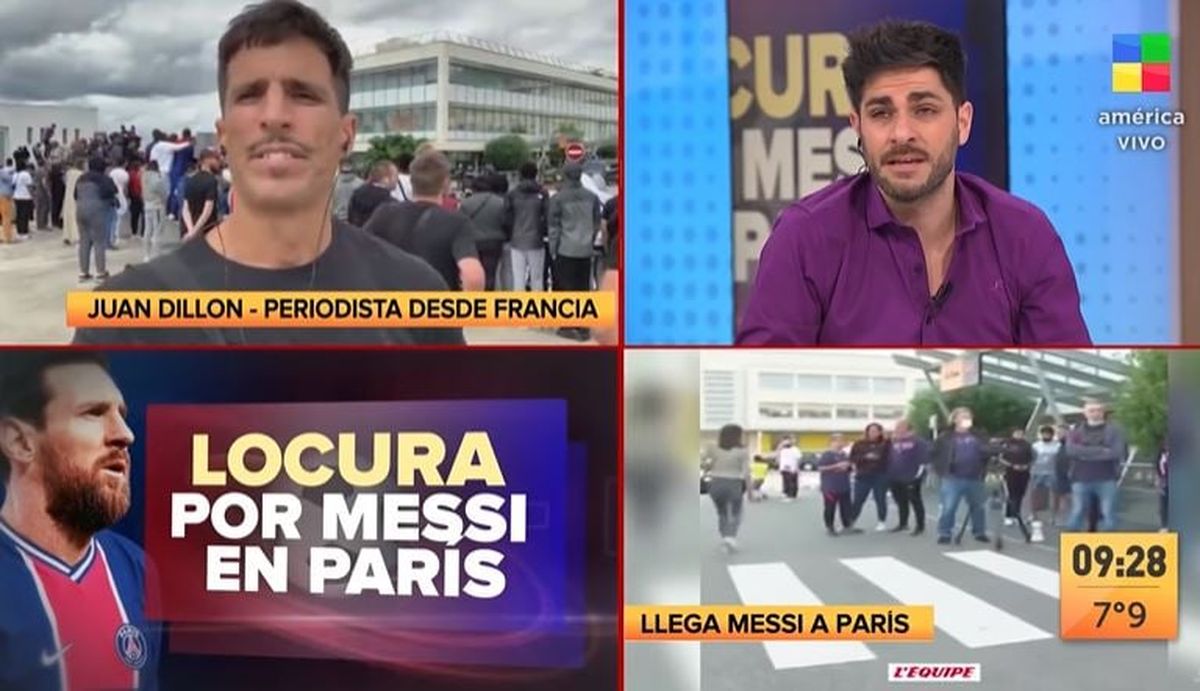 Locura por Messi en el aeropuerto de París: lo esperan más de mil hinchas del PSG