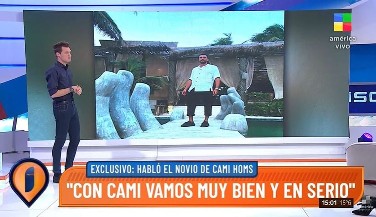 Carlos Benvenuto, el nuevo novio de Camila Homs, habló en Intrusos: Vamos muy bien, está seria la cosa
