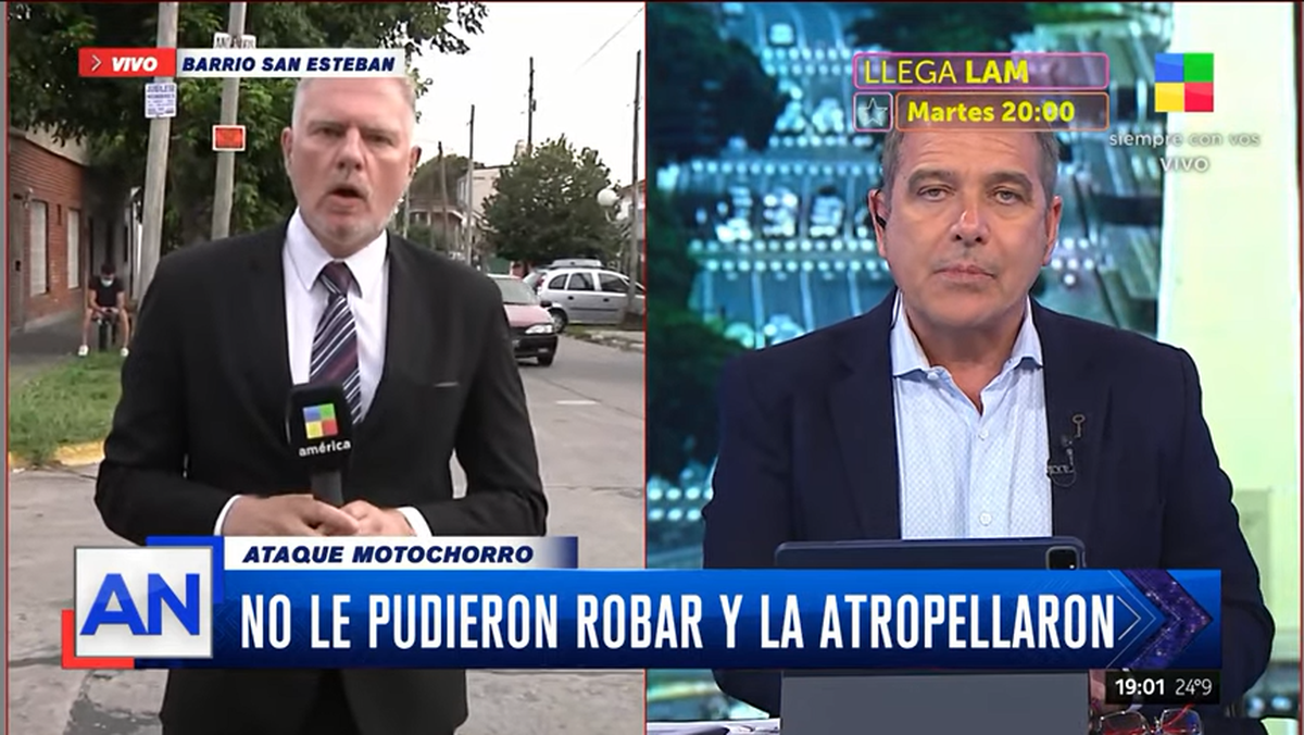Ataque motochorro: no le pudieron robar y la atropellaron frente a su hijo