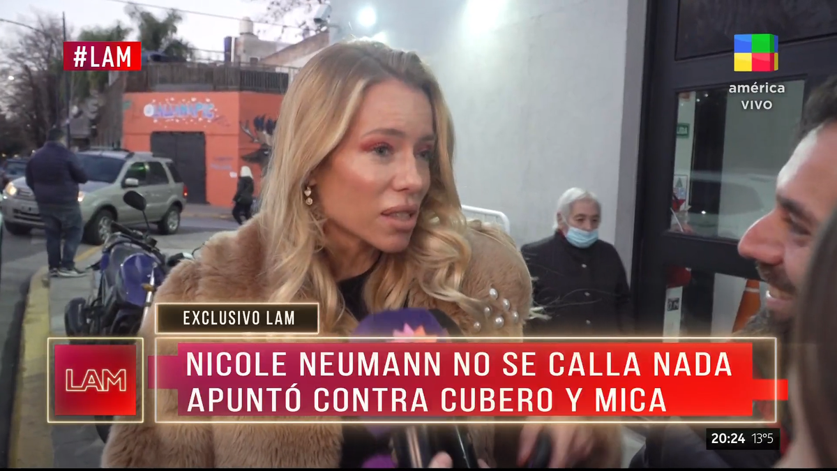 Nicole Neumann apuntó contra Fabían Cubero y Mica Viciconte