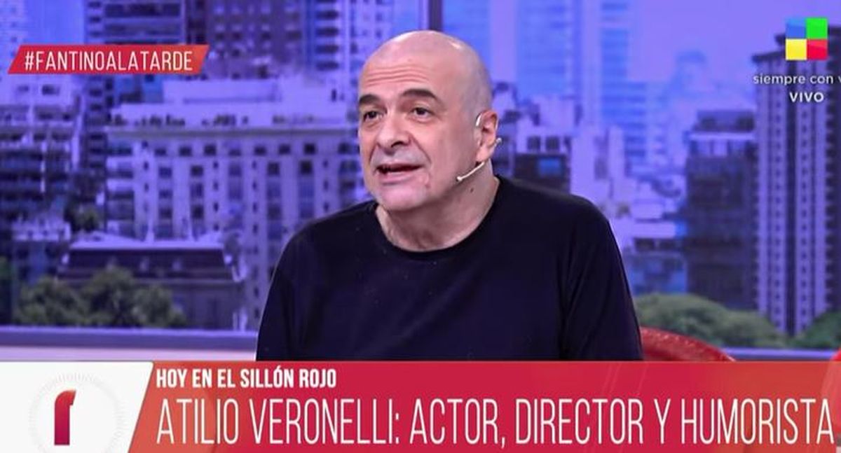 Atilio Veronelli mano a mano en Fantino a la tarde: La gente quiere que los actores seamos apolíticos